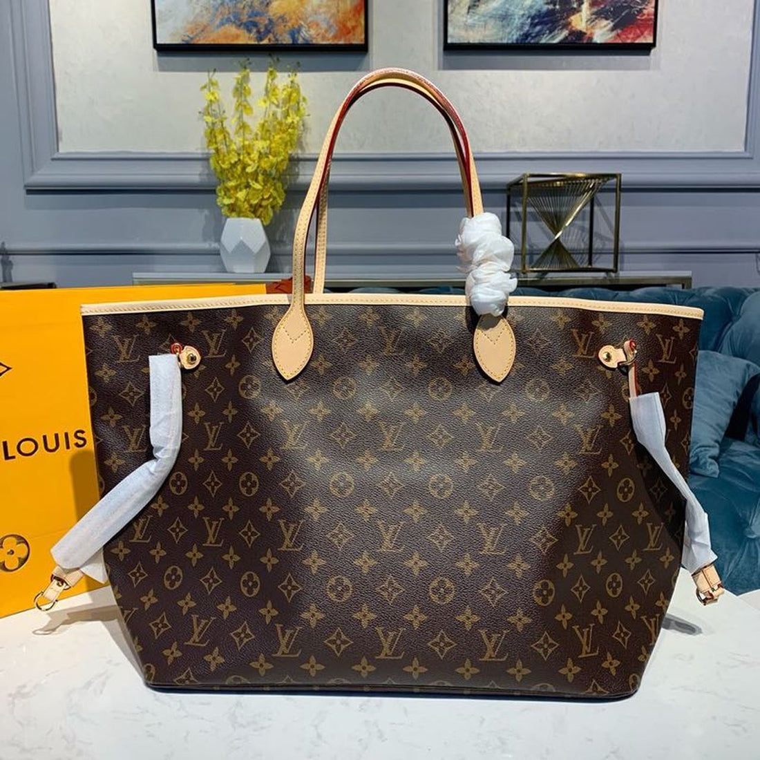 LV Neverfull GM Tote Bag Monogram Canvas Rose Ballerine Pink For Womtlm, Womtlm’s Handbags, Shoulder Bags 15.7in/39cm LV
