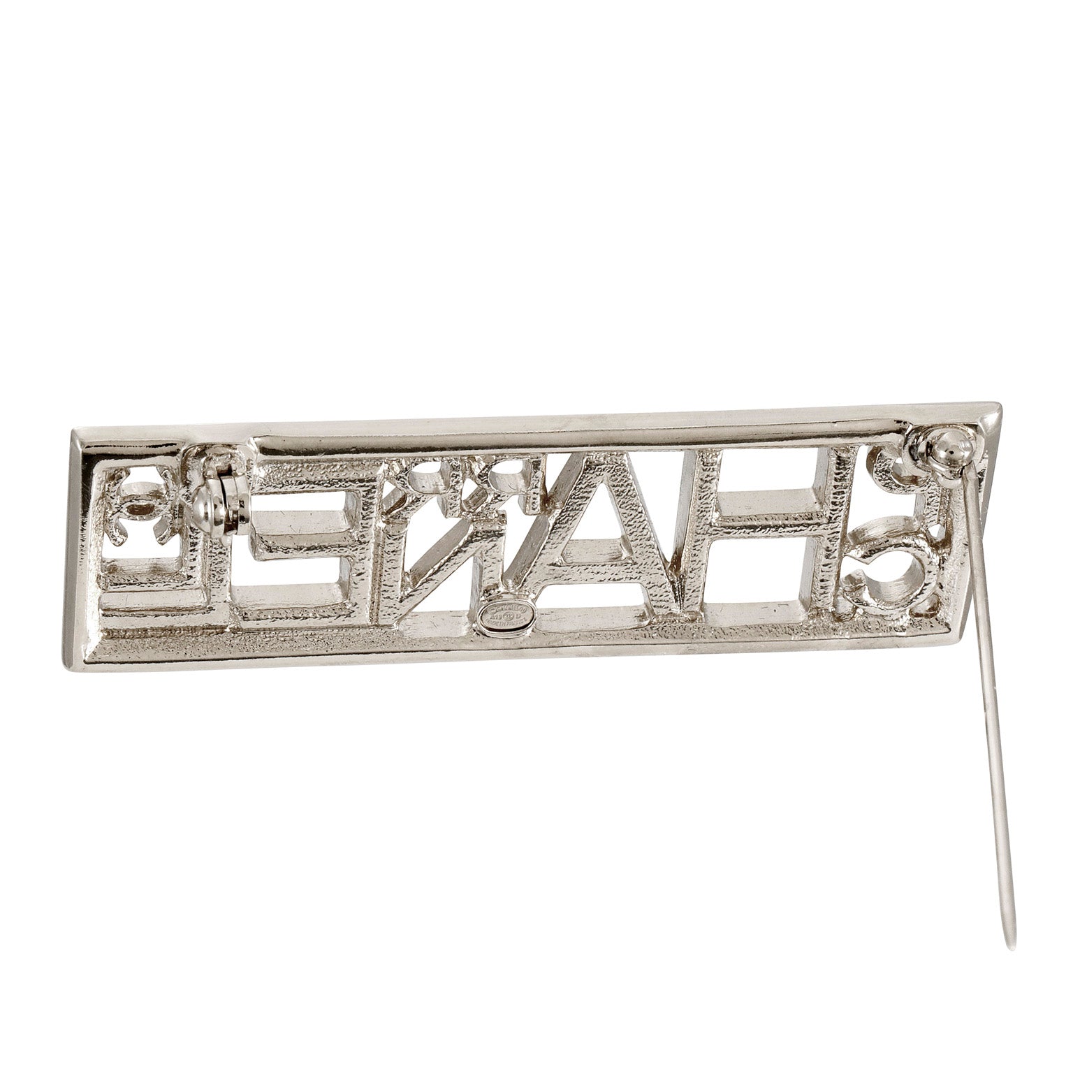 Chanel Pharrell Crystal Silver Pin