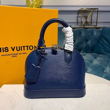 LV Alma BB Epi Indigo Blue For Womtlm, Womtlm’s Handbags, Shoulder And Crossbody Bags 9.2in/23.5cm LV M40855