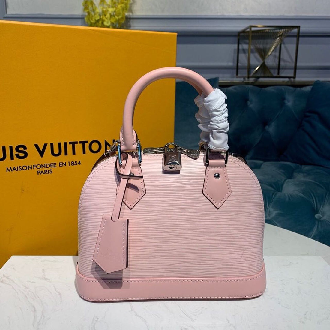 LV Alma BB Epi Rose Ballerine Pink For Womtlm,  Shoulder And Crossbody Bags 9.2in/23.5cm LV M41327