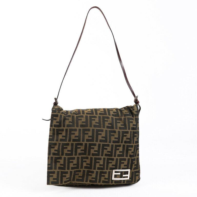Fendi Shoulder Bag Zucca FF Brown