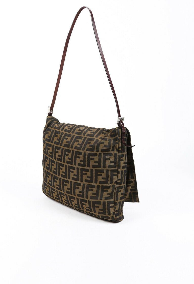Fendi Shoulder Bag Zucca FF Brown