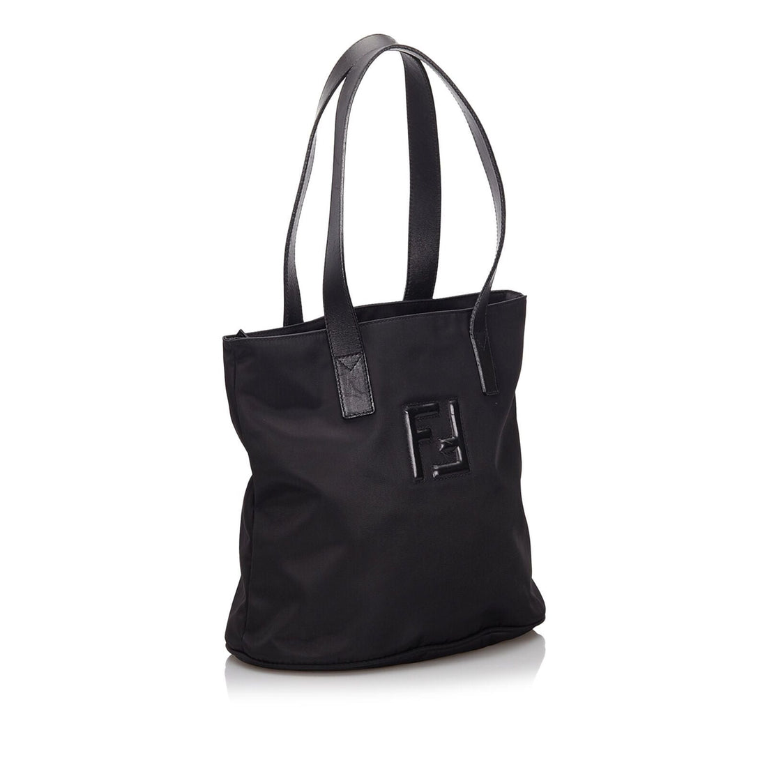 Fendi Black Nylon Fabric Tote Bag Italy