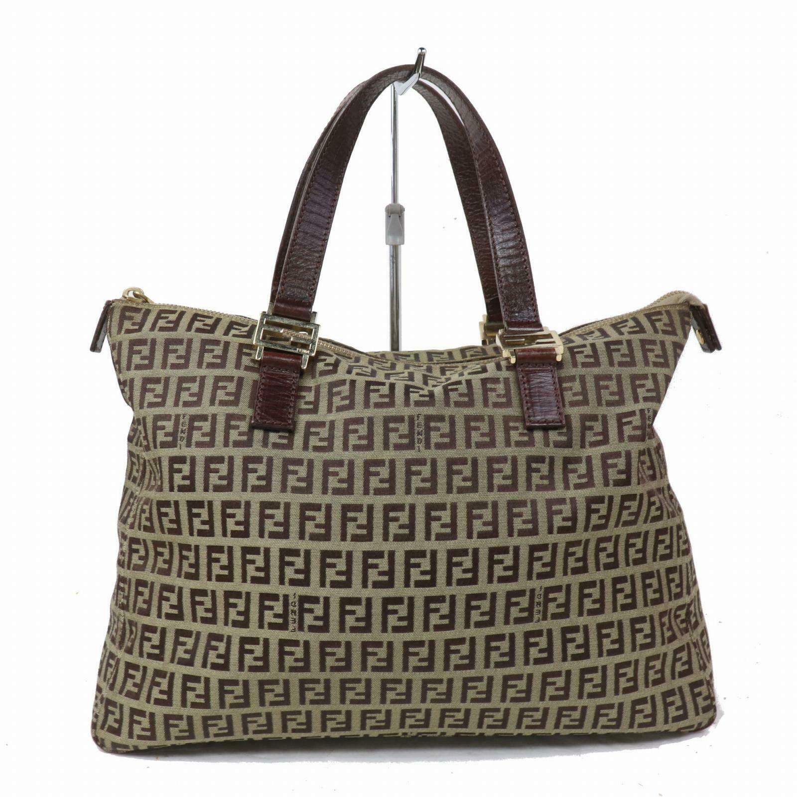 Fendi Tote Bag Brown Nylon (SHC1-15919)