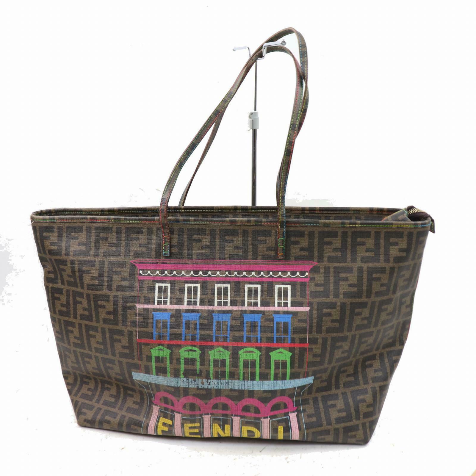 Indistinguishable  Fendi Shoulder Bag Brown PVC (SHC1-14941)