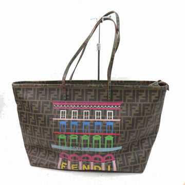 Indistinguishable  Fendi Shoulder Bag Brown PVC (SHC1-14941)