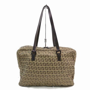 Indistinguishable  Fendi Shoulder Bag Beige Zukka Nyron (SHC7-10249)