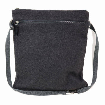 Indistinguishable  Fendi Shoulder Bag Gray Wool (SHC1-15308)