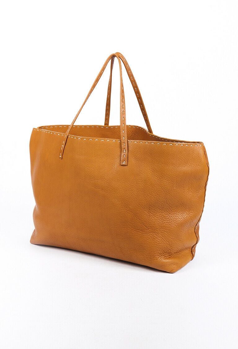 Fendi Selleria Leather Tote Bag