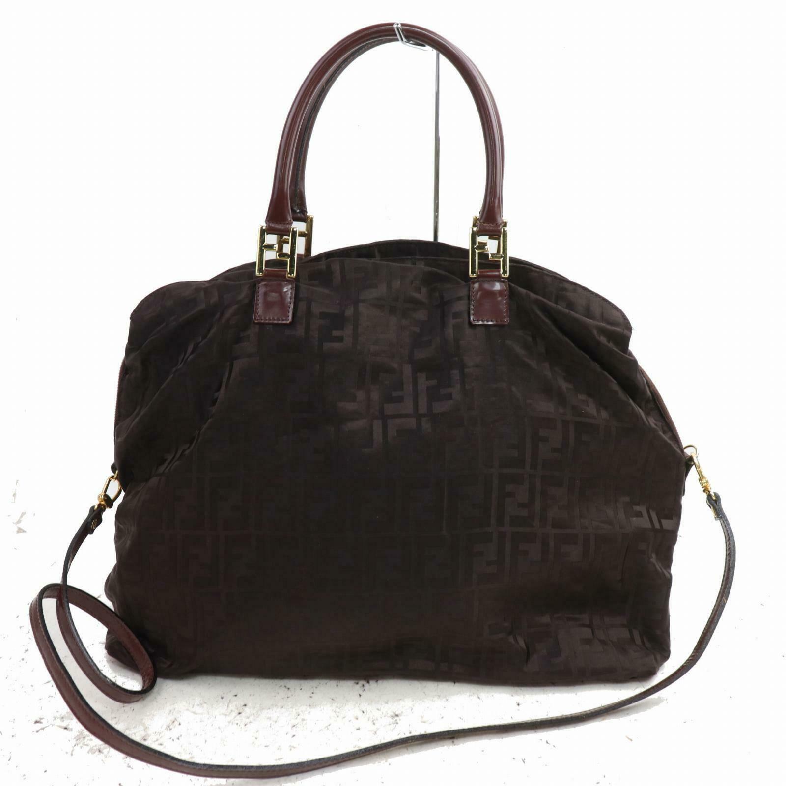 Fendi Tote Bag Brown Nylon (SHC1-14267)