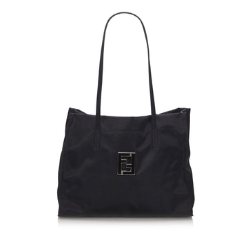 Fendi Black Nylon Fabric Tote Bag Italy