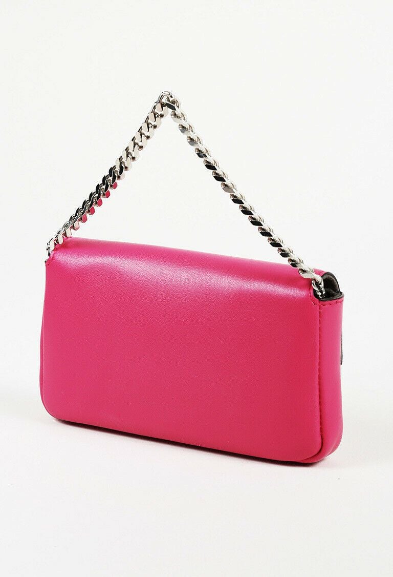 Fendi Leather Micro Baguette Shoulder Bag