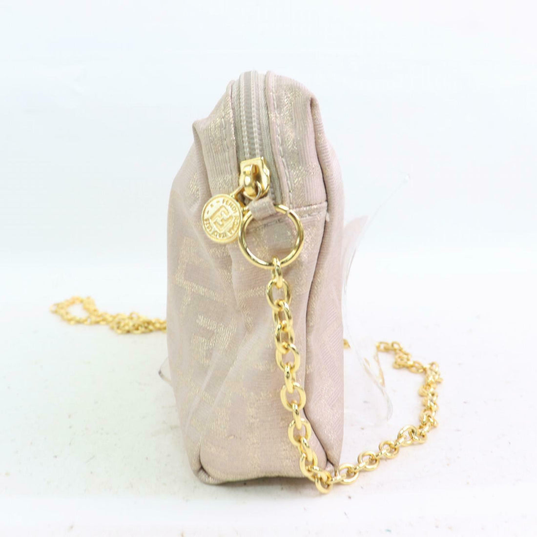 Indistinguishable  Fendi Shoulder Bag Beige Canvas (SHC1-14775)