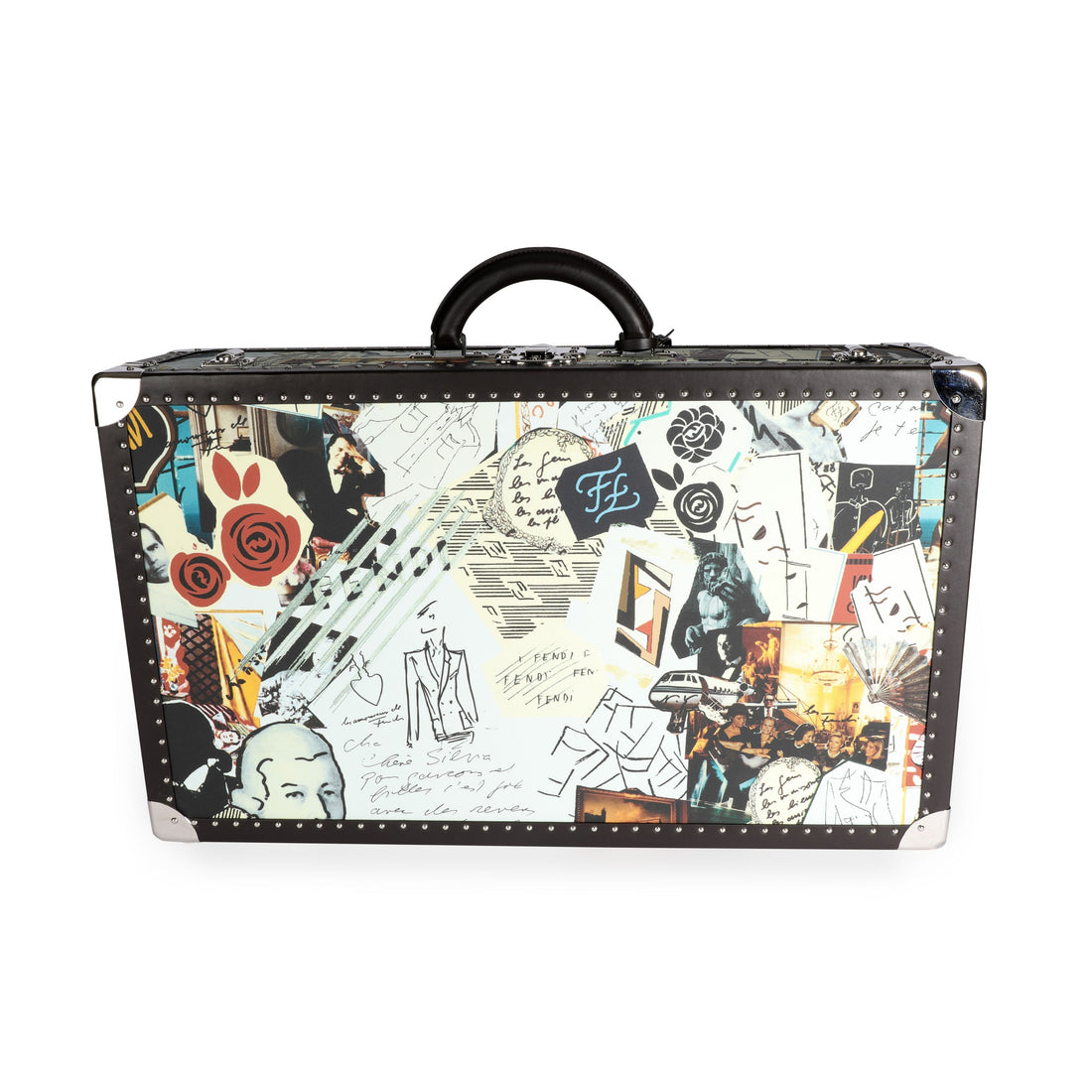 FENDI Multicolor Karl Kollage Travel Trunk