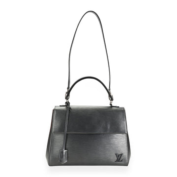 LOUIS VUITTON Anthracite Nacre Epi Leather Cluny MM