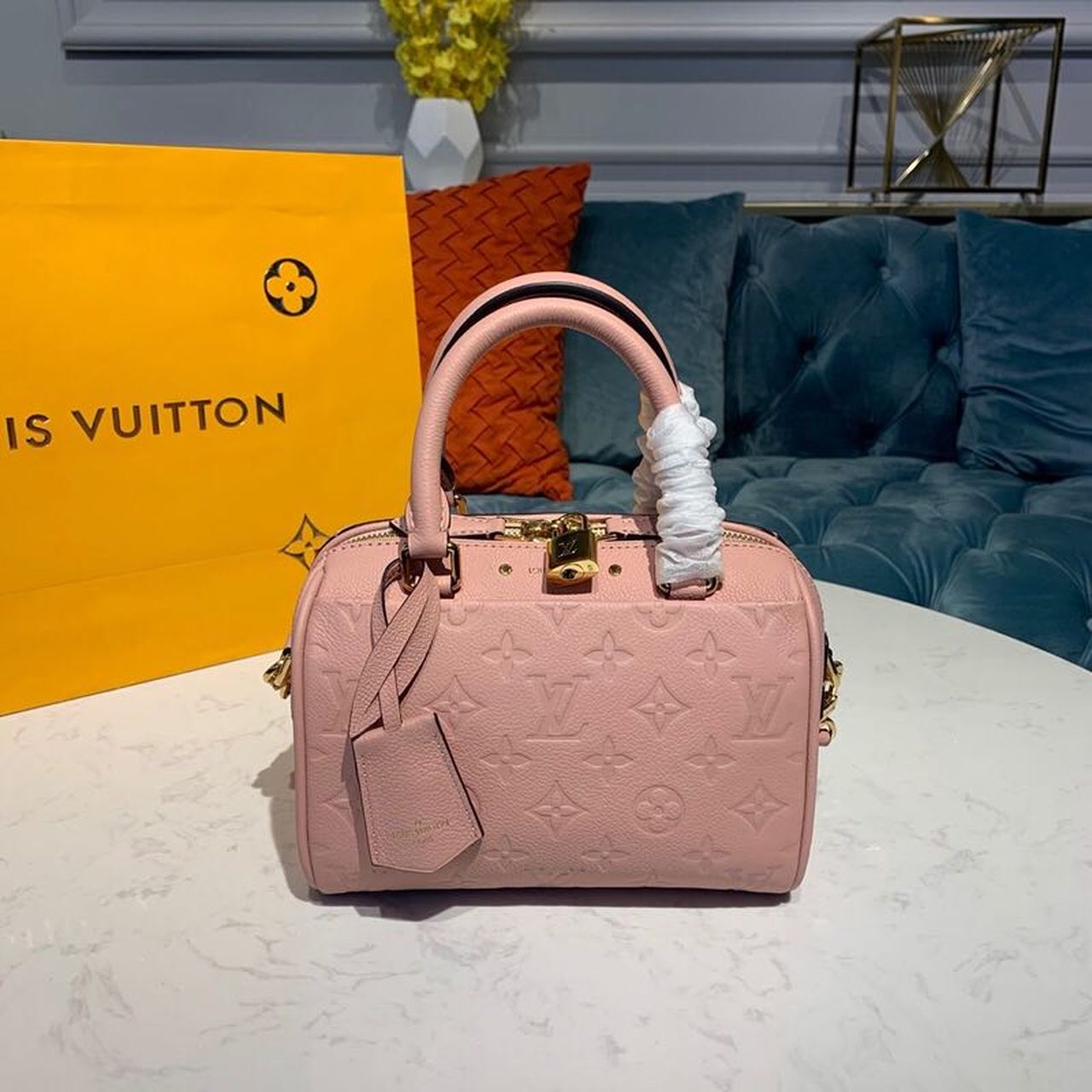 LV Speedy Bandouliere 20 Monogram Empreinte Light Pink For Womtlm,  Shoulder And Crossbody Bags 7.8in/20cm LV