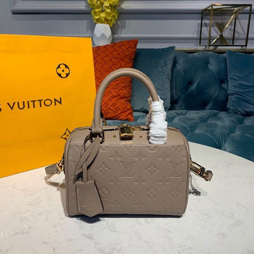 LV Speedy Bandouliere 20 Monogram Empreinte Galet Grey For Womtlm,  Shoulder And Crossbody Bags 7.8in/20cm LV
