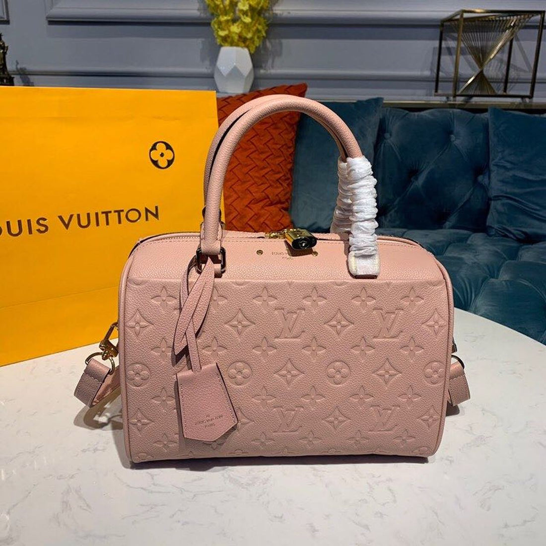 LV Speedy Bandouliere 25 Monogram Empreinte Light Pink For Womtlm,  Shoulder And Crossbody Bags 9.8in/25cm LV