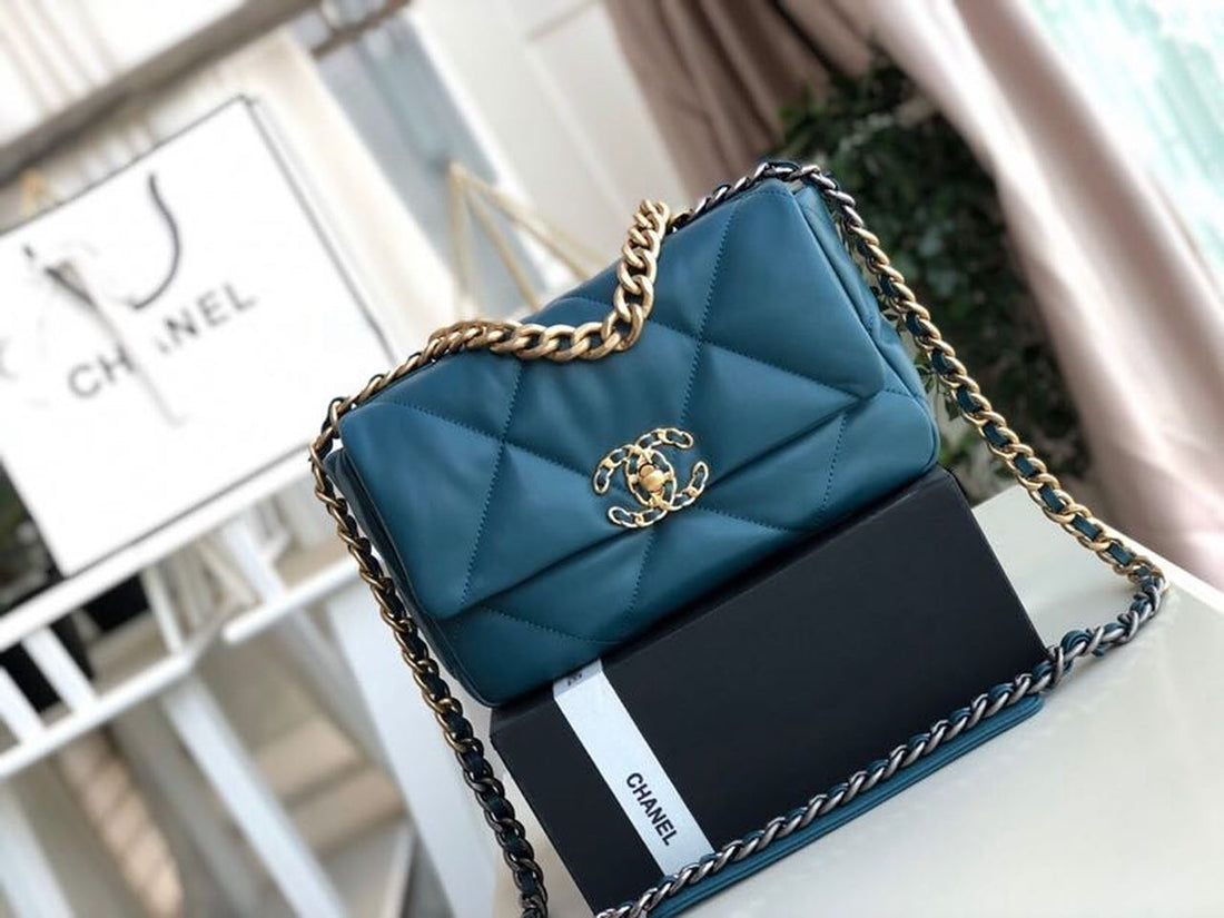 CHL 19 Handbag Teal For WomTLM, WomTLM&#8217;s Bags, Shoulder And Crossbody Bags 10.2in/26cm AS1160