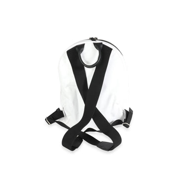 CHANEL White Vinyl La Pausa Backpack