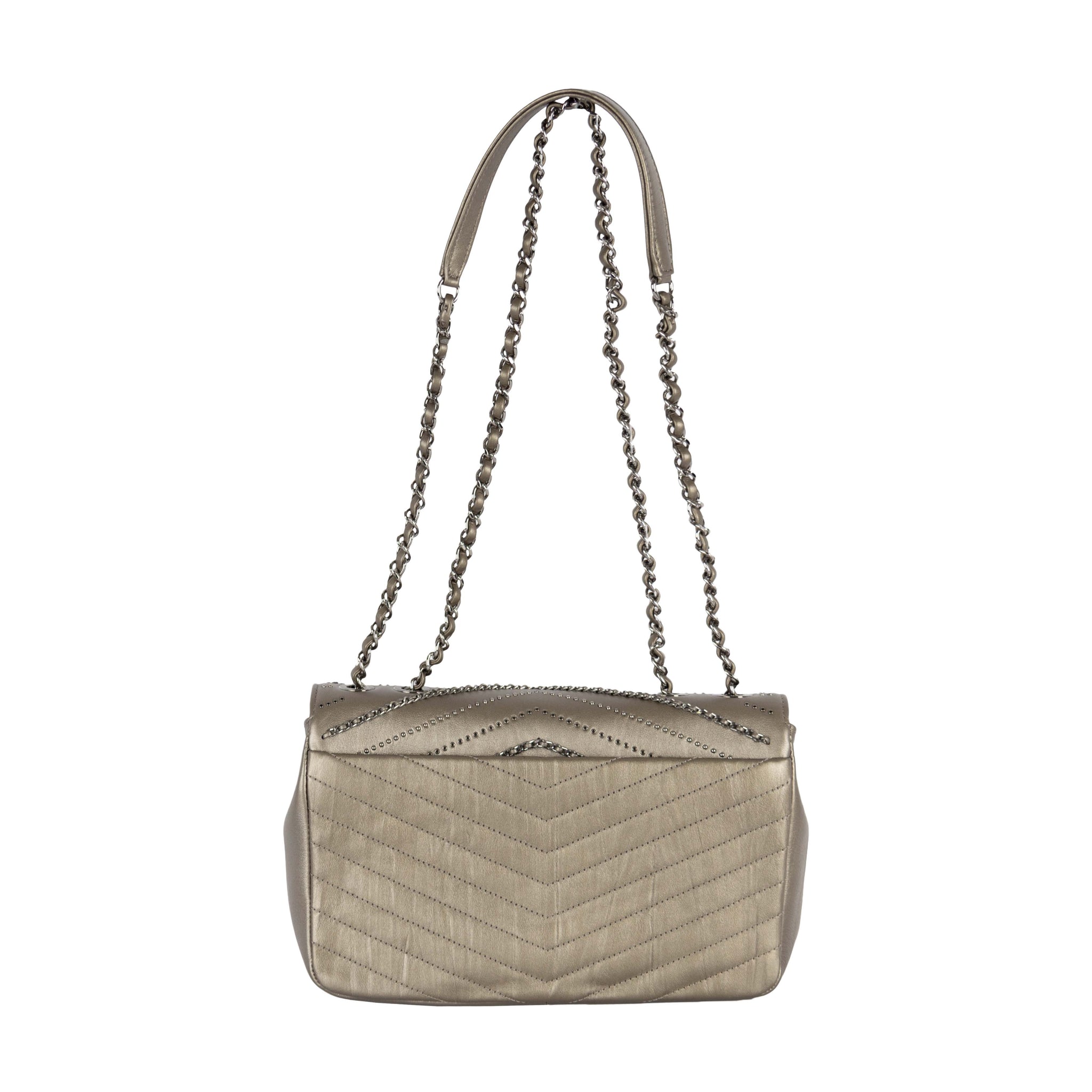 Chanel Chanel Embelished 'Chain Sequins' Chevron Flap Bag