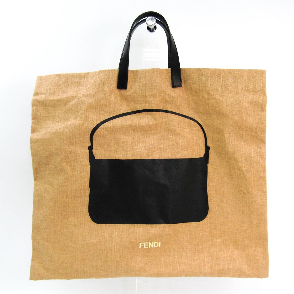 Fendi Beige Hemp Canvas Shopping Tote