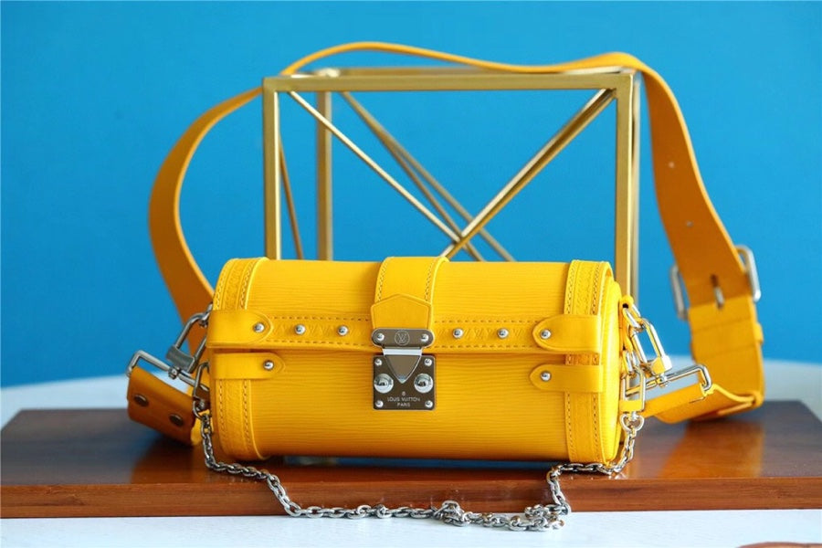 LV Papillon Trunk Epi Yellow For Womtlm, Womtlm’s Bags, Shoulder And Crossbody Bags 7.5in/19cm LV 