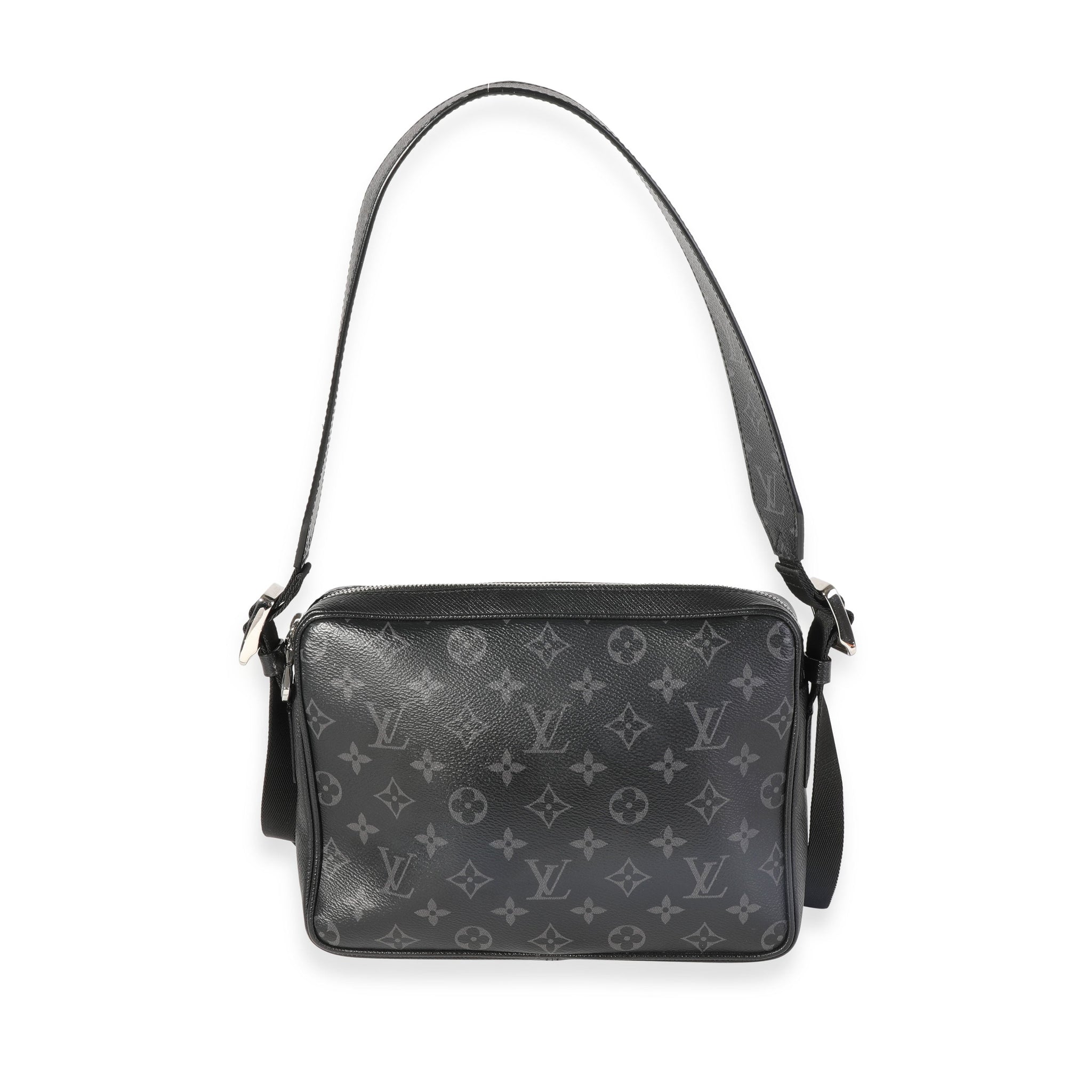 LOUIS VUITTON Black Taigarama & Monogram Eclipse Canvas Outdoor Messenger