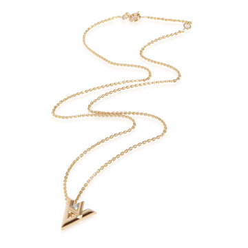 LOUIS VUITTON LV Volt Pendant in 18k Yellow Gold 0.03 CTW