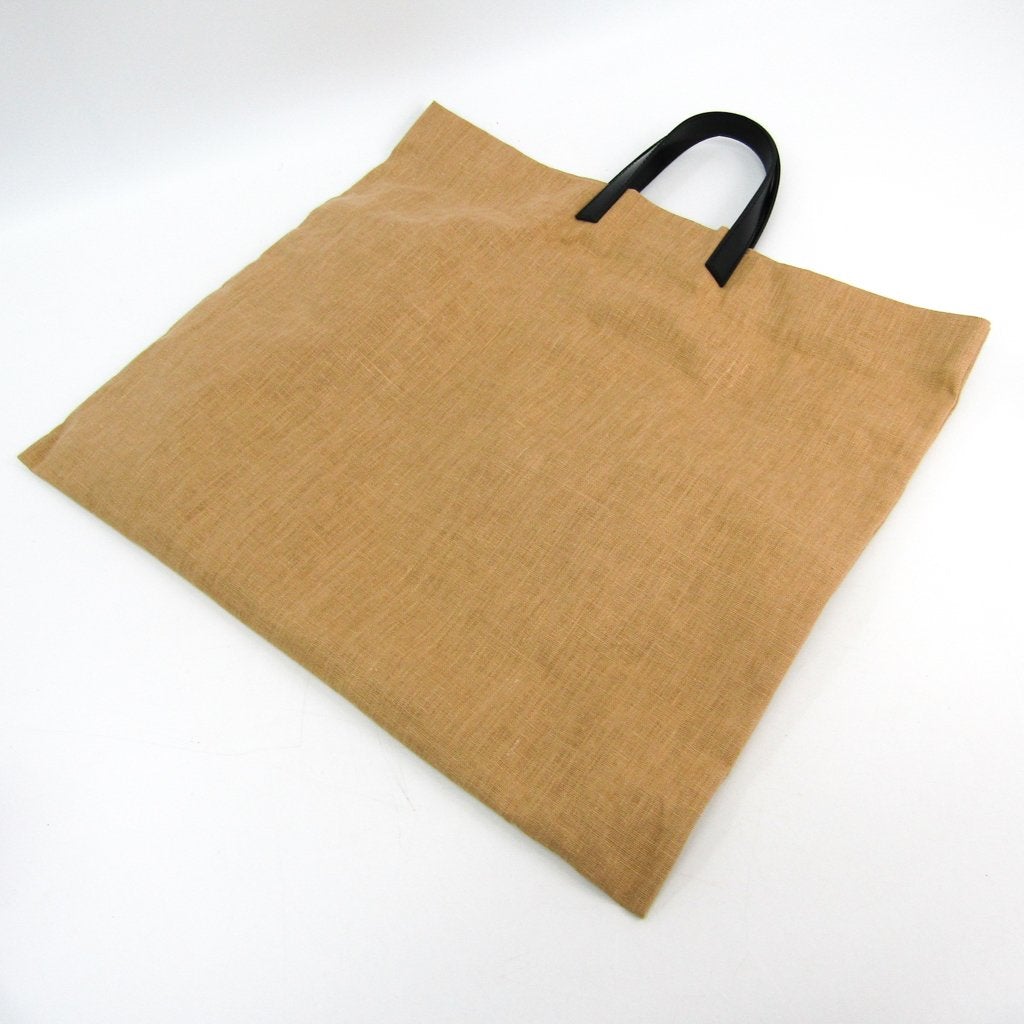 Fendi Beige Hemp Canvas Shopping Tote