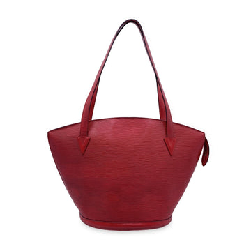 LOUIS VUITTON Vintage Epi Red Leather Saint Jacques Gm Tote Bag