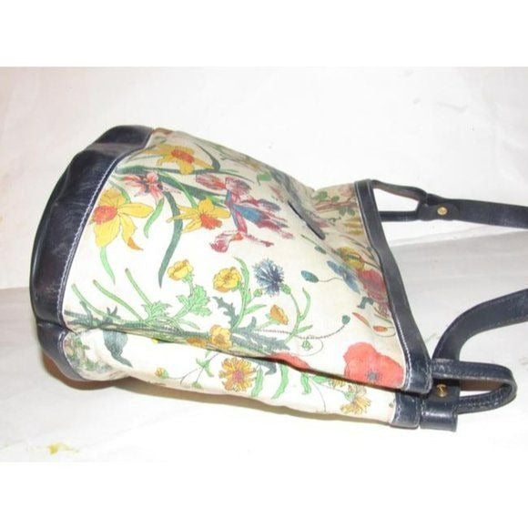 GUCCI Vintage Garden Souvenir Floral Design Canvas