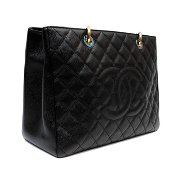 Chanel Black Caviar Grand Shopping Tote GST