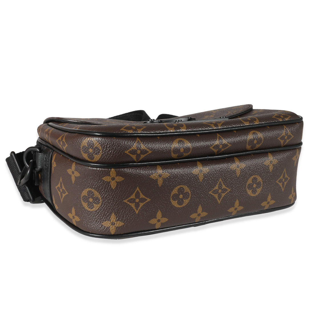LOUIS VUITTON Monogram Macassar S Lock Messenger