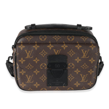 LOUIS VUITTON Monogram Macassar S Lock Messenger