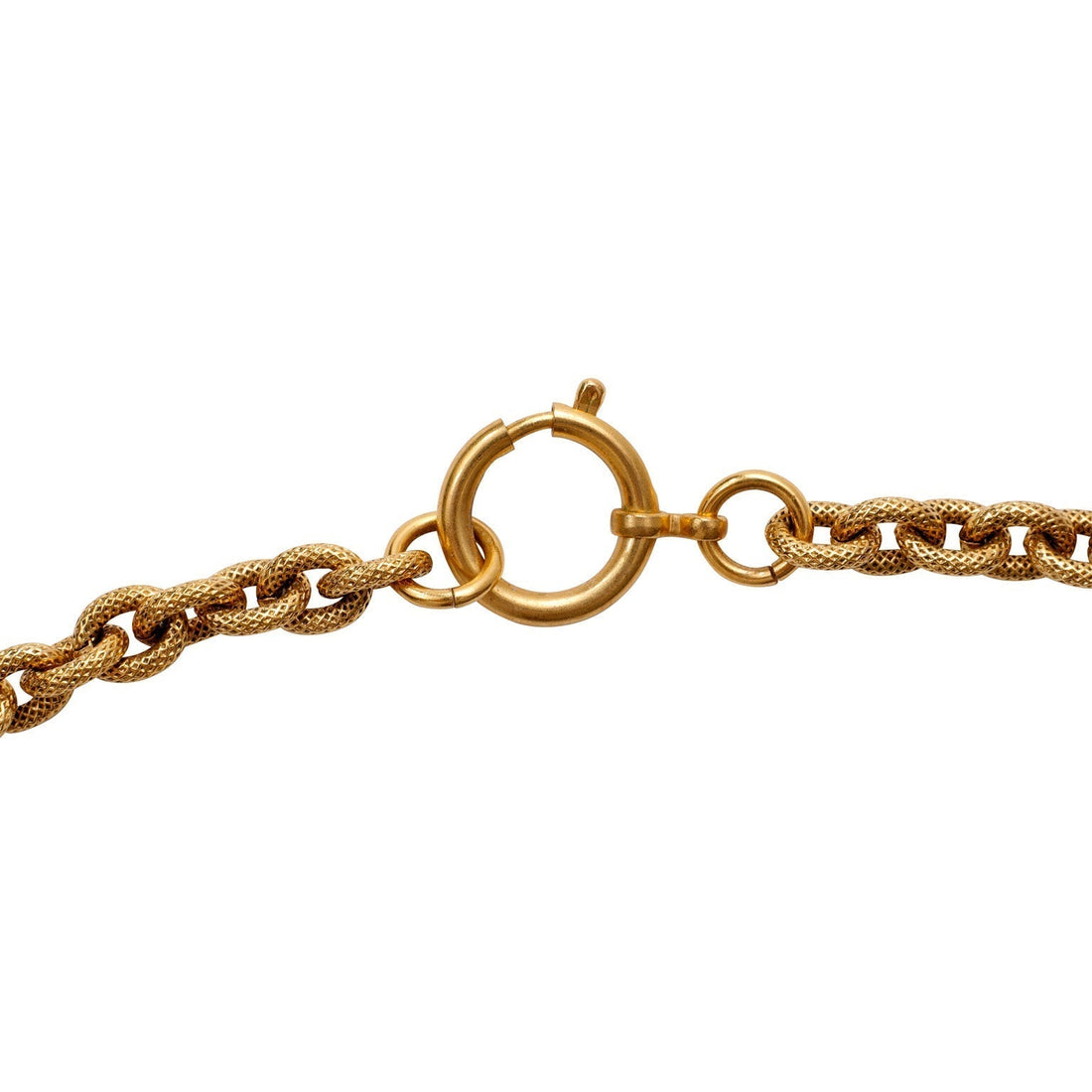 Chanel 24kt Gold Vintage Horse Medallion Necklace