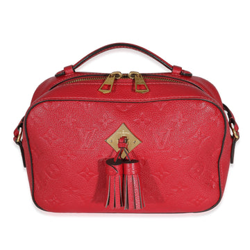 LOUIS VUITTON Red Monogram Empreinte Saintonge Crossbody