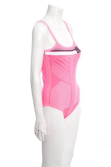 Prada Pink Intarsia Stretch Bodysuit SZ L