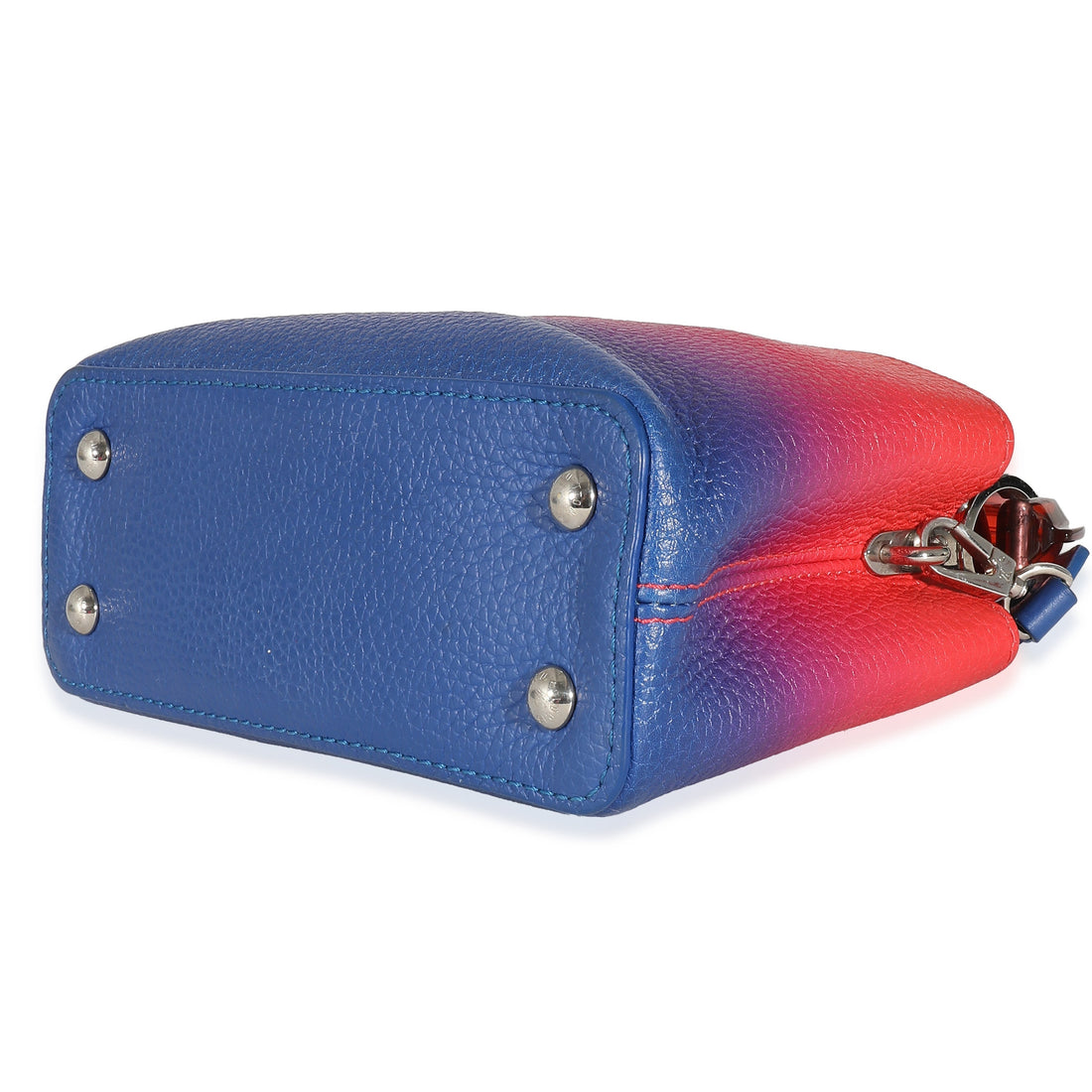 LOUIS VUITTON Blue Red Ombre Taurillon Mini Capucines