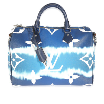 LOUIS VUITTON Blue Monogram Escale Canvas Speedy Bandouliere 30