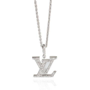 LOUIS VUITTON Idylle Blossom Pendant in 18k White Gold 0.3 CTW