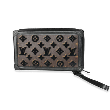 LOUIS VUITTON Tuffetage Monogram Canvas Soft Trunk Clutch