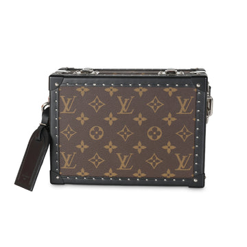 LOUIS VUITTON Monogram Macassar Canvas Clutch Box