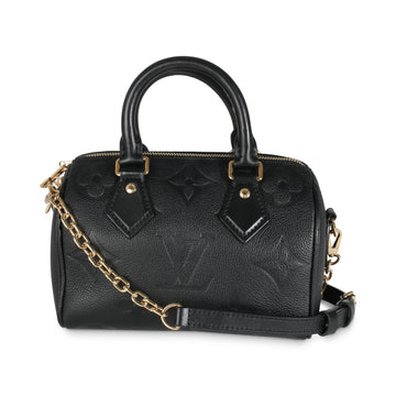 LOUIS VUITTON Black Monogram Giant Empriente Speedy Bandouliere 20