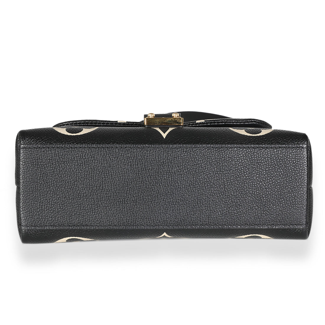 LOUIS VUITTON Black Beige Giant Empreinte Madeleine BB