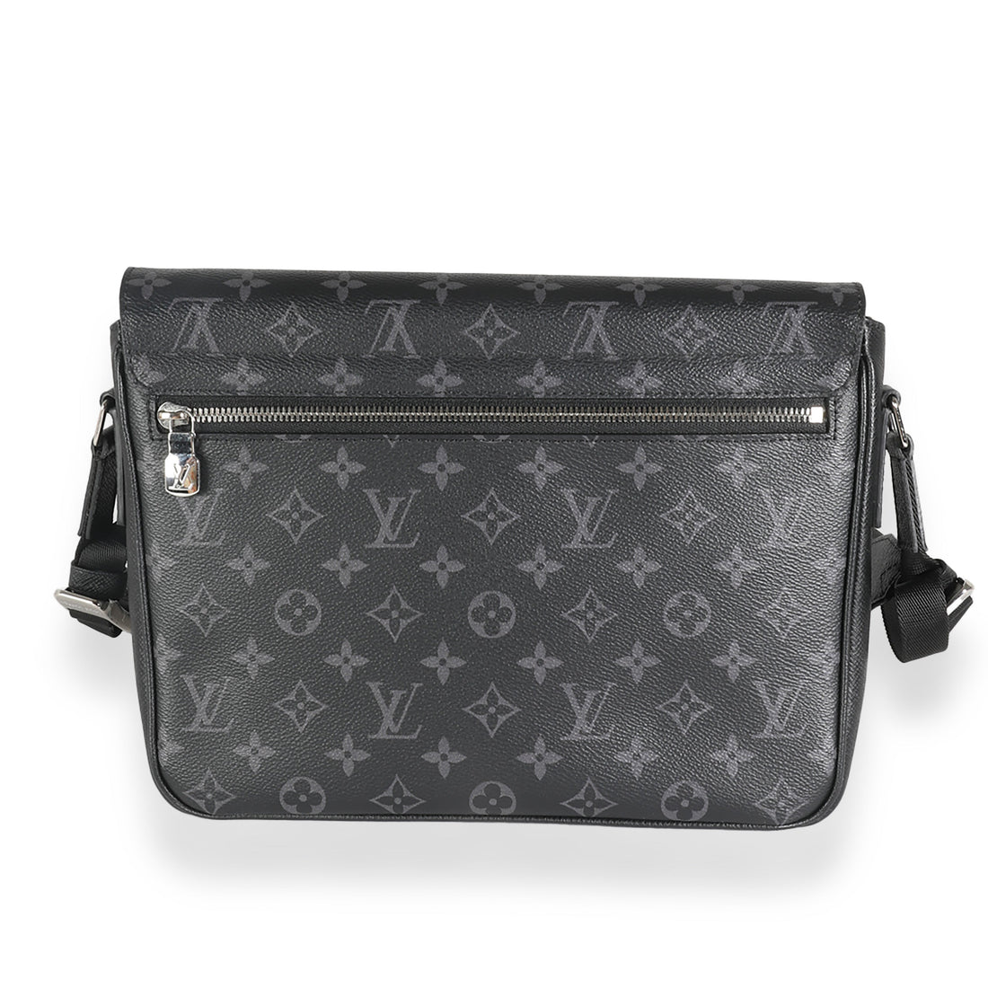 LOUIS VUITTON Black Taigarama Monogram Eclipse Outdoor Flap Messenger