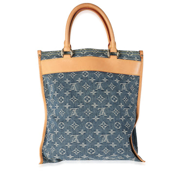 LOUIS VUITTON Blue Monogram Denim Sac Plat