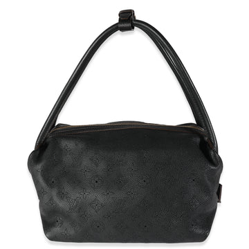 LOUIS VUITTON Black Monogram Mahina Galatea PM