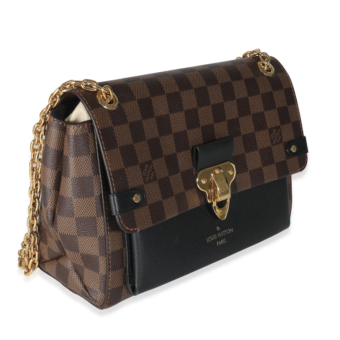 LOUIS VUITTON Black Damier Ebene Canvas Vavin PM