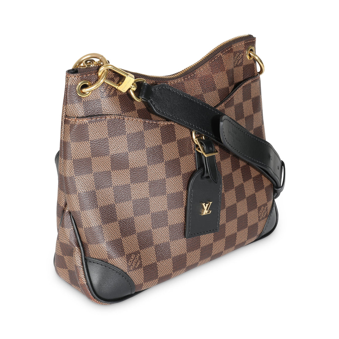 LOUIS VUITTON Black Damier Ebene Canvas Odeon PM